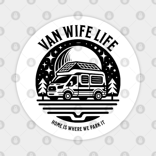 Van Wife Life Magnet by MapleV